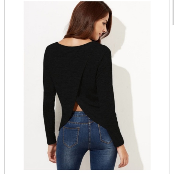 Tops - BLACK OVERLAY TOP